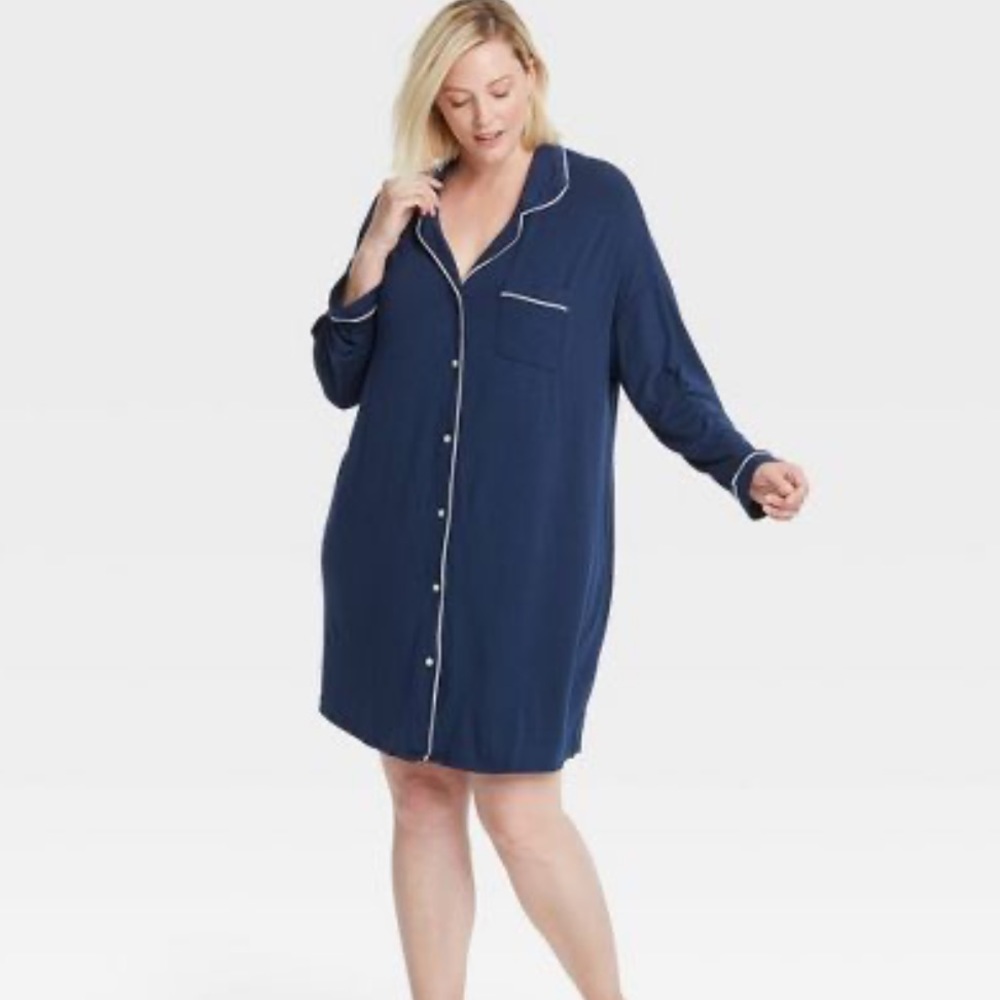 Navy Stars Above Nightgown - new with tags